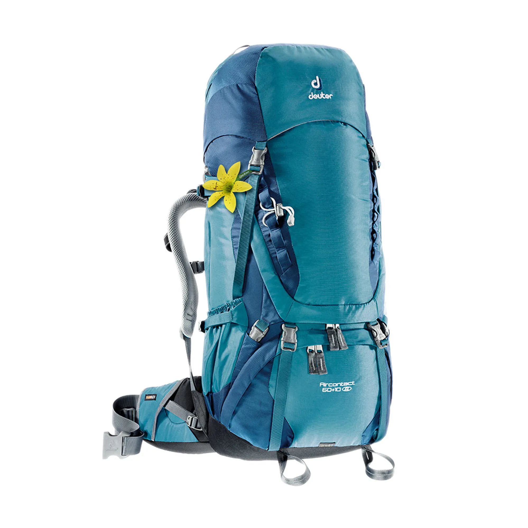 deuter aircontact 60 10 sl backpack denim midnight Core + and keep essentials within reach in the two large detachable hip Deuter Aircontact 60+10 SL backpack