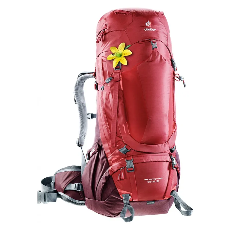 Deuter Aircontact Pro 55+15 SL Rucksack - Cranberry/Aubergine