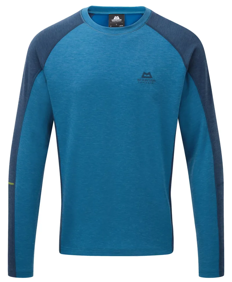 Mountain Equipment Mens Committed Crew - Lagoon Blue