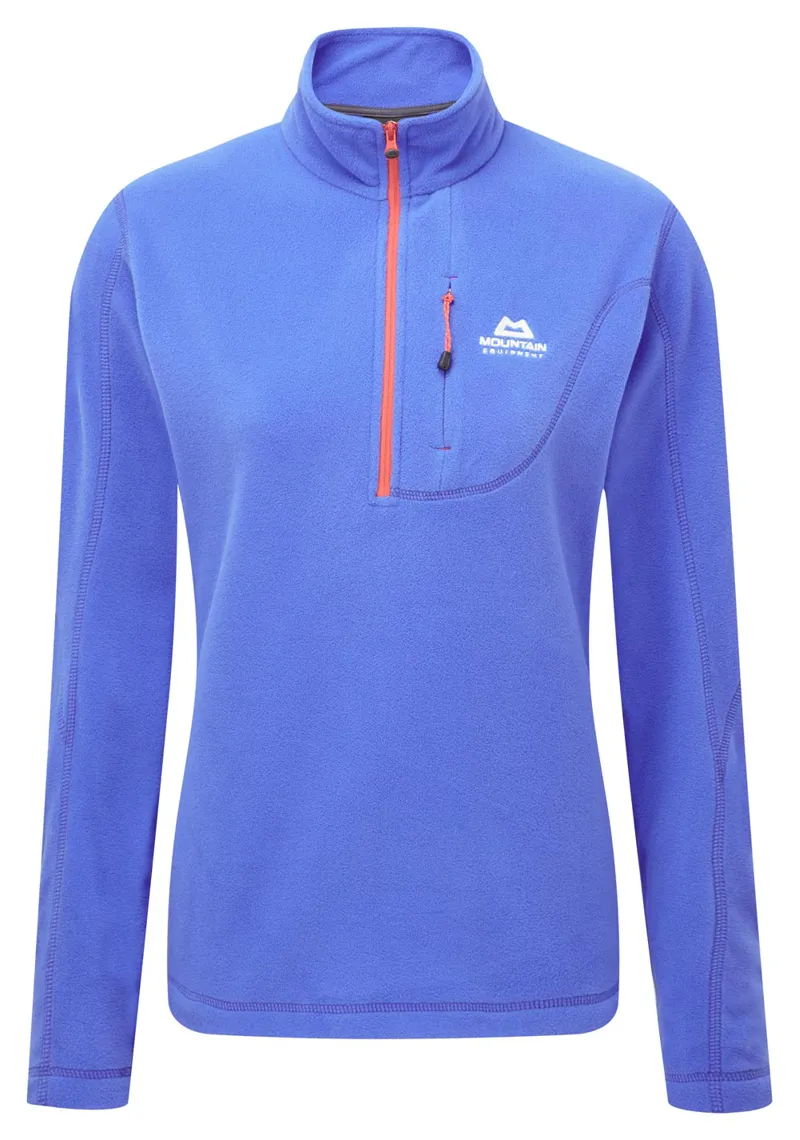 Mountain Equipment Womens Micro Zip Tee Celestial Blue