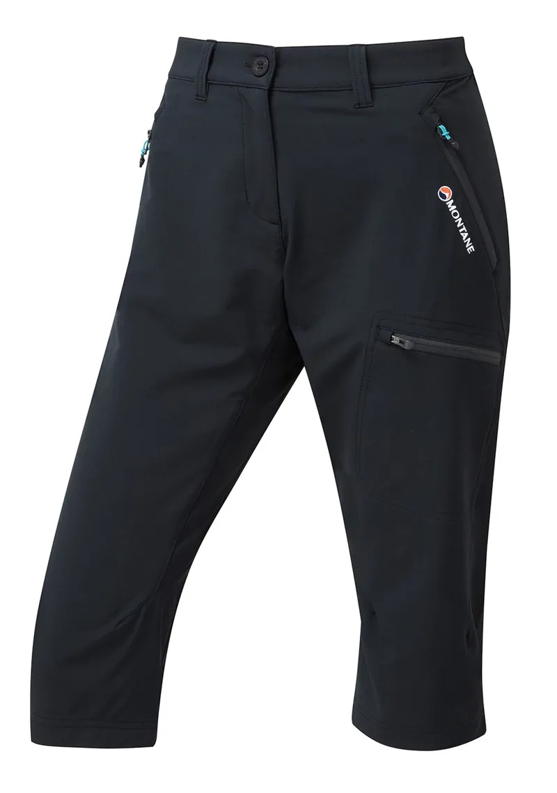 Montane Womens Dyno Stretch Capri Pants - Black