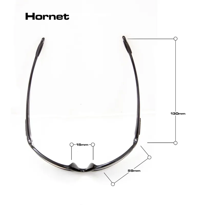 Bloc P100 Hornet Cat 3 Polarised Grey Lens - Shiny Black-1