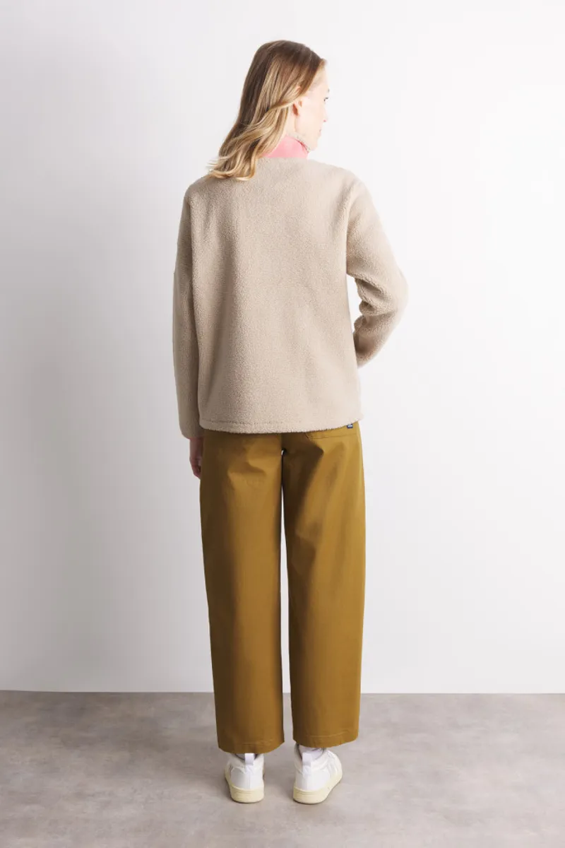 Mousqueton Women's Elie Half Snap Sherpa Fleece - Mastic-2