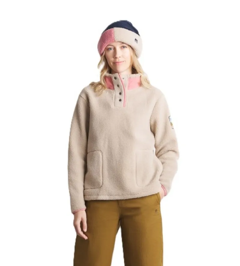 Mousqueton Women's Elie Half Snap Sherpa Fleece - Mastic
