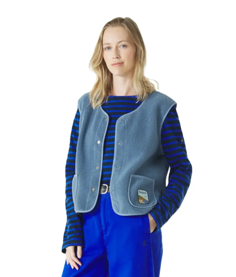 Mousqueton Women's Ginou Sherpa Fleece Gilet - Chardon