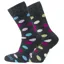 Horizon Heritage Merino Outdoor Socks 2 pack - Spots Charcoal Pink/Apple