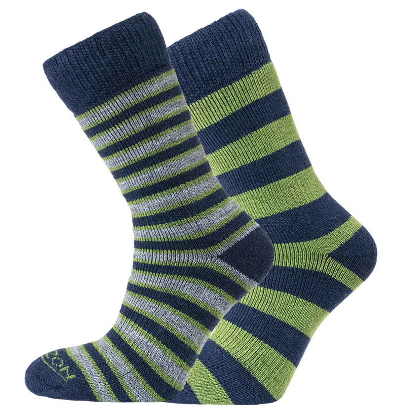Horizon Heritage Merino Outdoor Socks 2 pack - Green/Navy