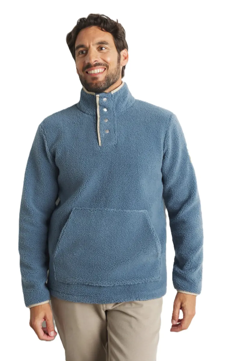 Mousqueton Mens Kadouarn Half Snap Sherpa Fleece - Chardon