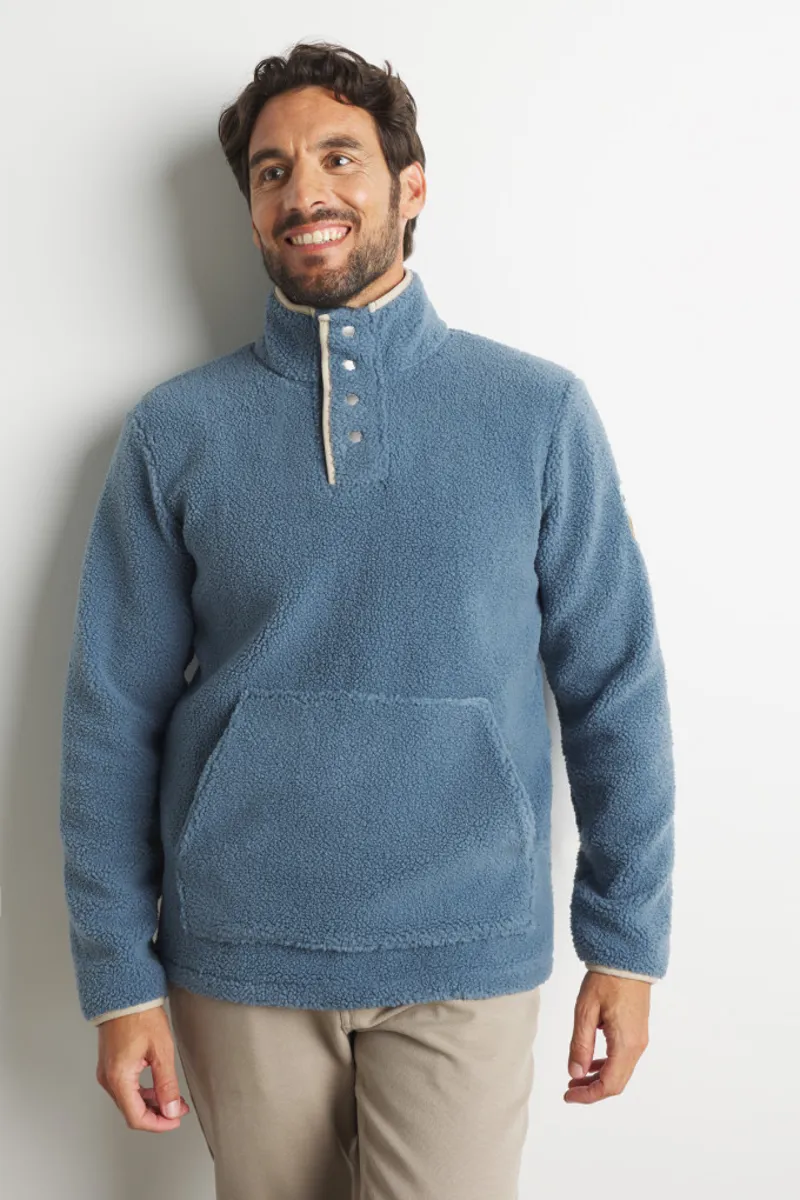 Mousqueton Mens Kadouarn Half Snap Sherpa Fleece - Chardon-2