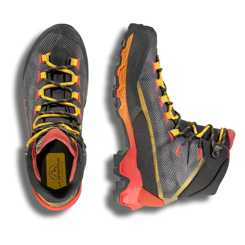 La Sportiva Men's Aequilibrium Hike GTX - Carbon/Yellow-4