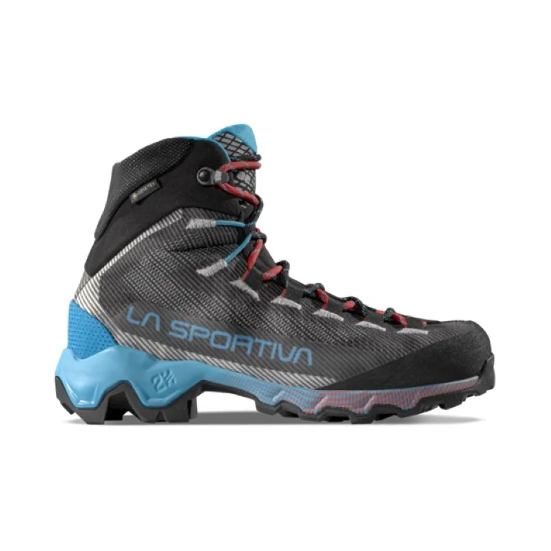 La Sportiva Women's Aequilibrium Hike GTX - Carbon/Malibu Blue-2