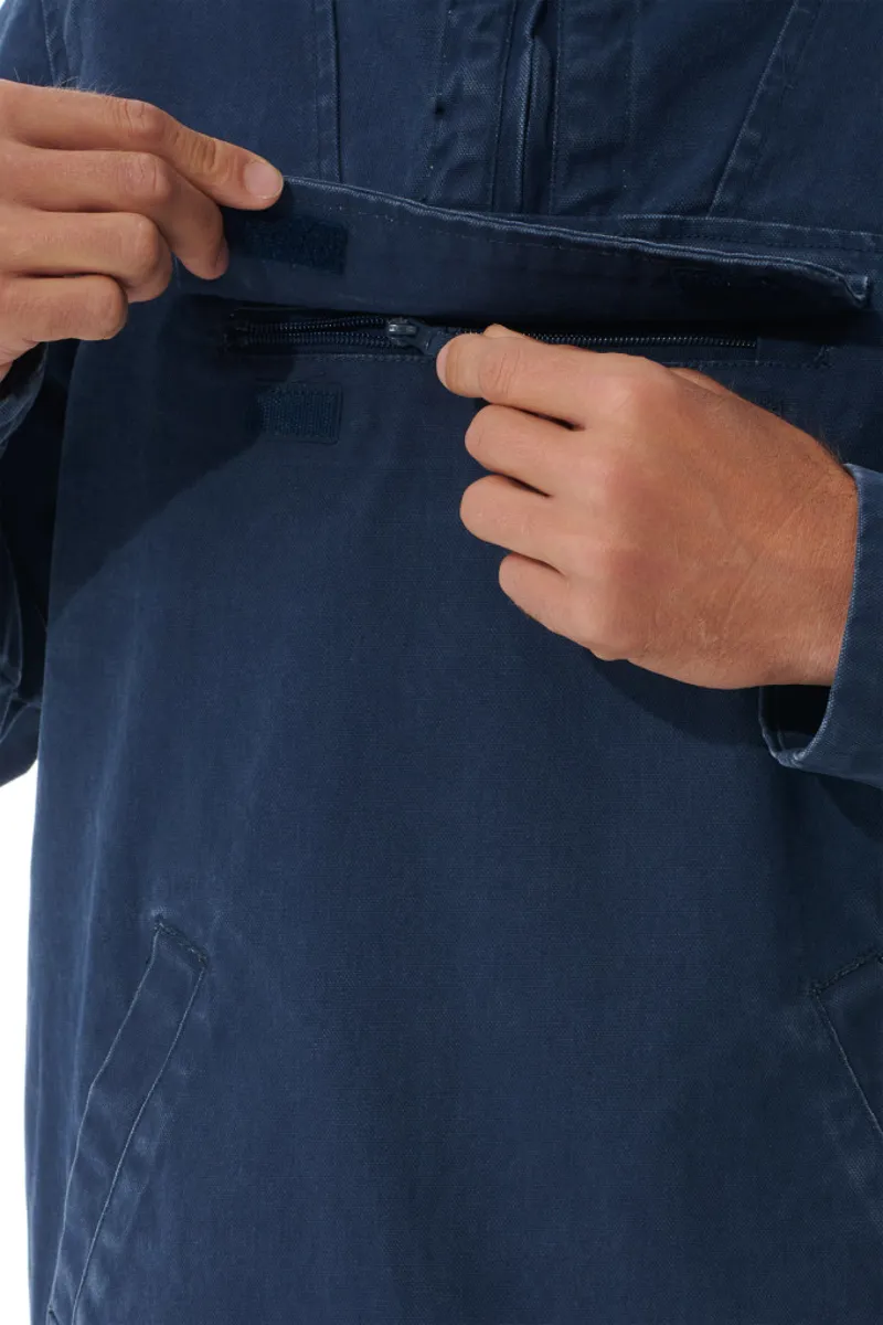 Mousqueton Larmor Print Cotton Smock - Marine-3