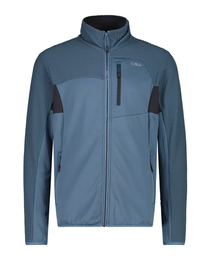 CMP Men's Lightweight Grid Tech Fleece Jacket - Avio