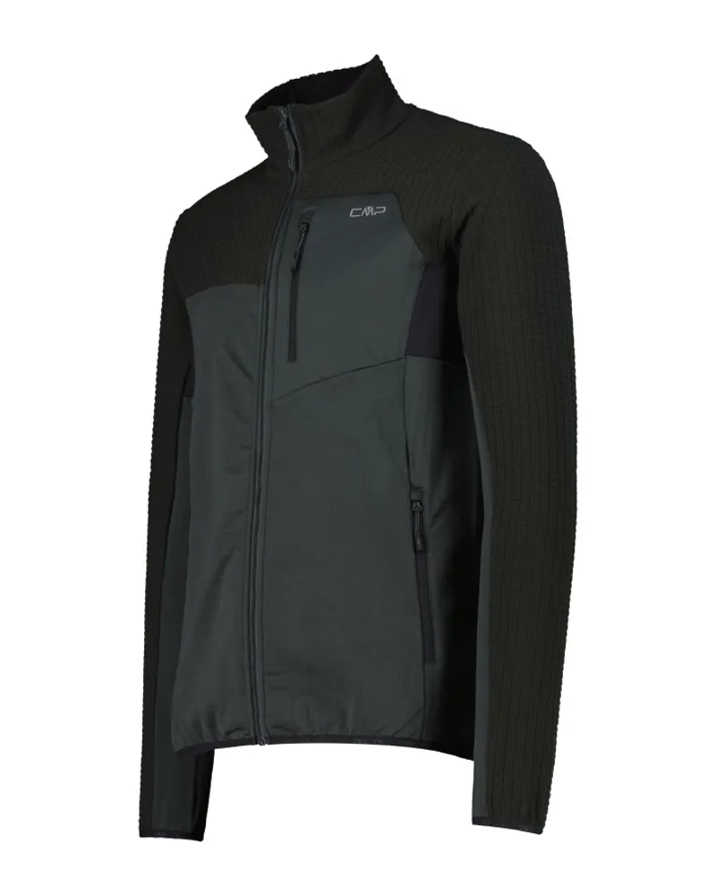 CMP Men's Lightweight Grid Tech Fleece Jacket - Jungle-2