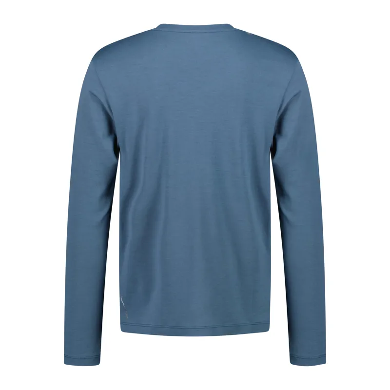 CMP Men's Long Sleeve Merino Blend Base Layer - Solid Avio-1