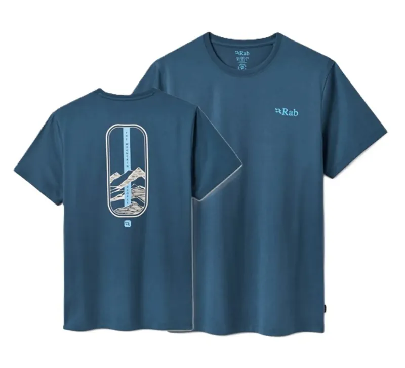 Rab Men's Stance Strata Tee - Tempest Blue