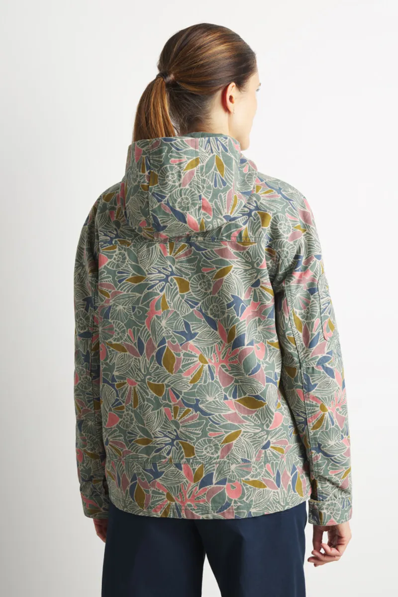 Mousqueton Women's Sauzon Print Jacket -  Aqua Oyat-1