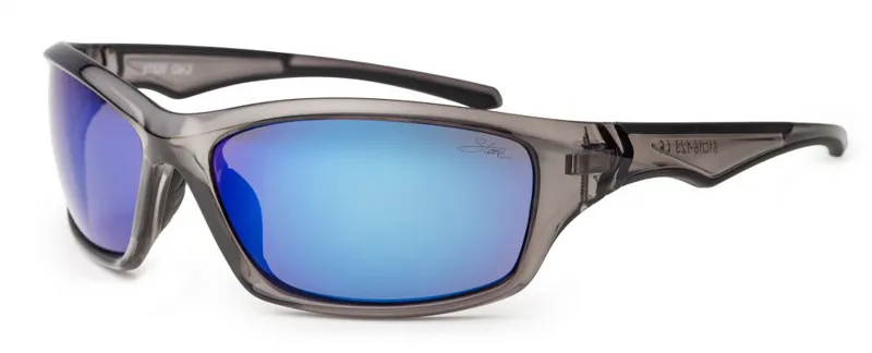Stone ST520 Sunglasses - Xtal Black/Blue Mirror