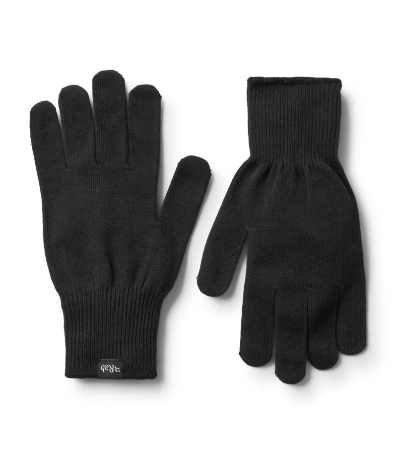 Rab Stretch Knit Glove - Black