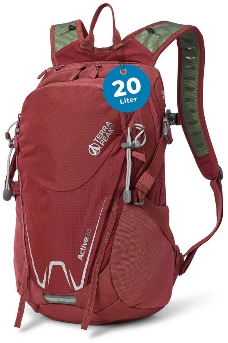 Terra Peak Active 20 Litre Daypack - Red-1