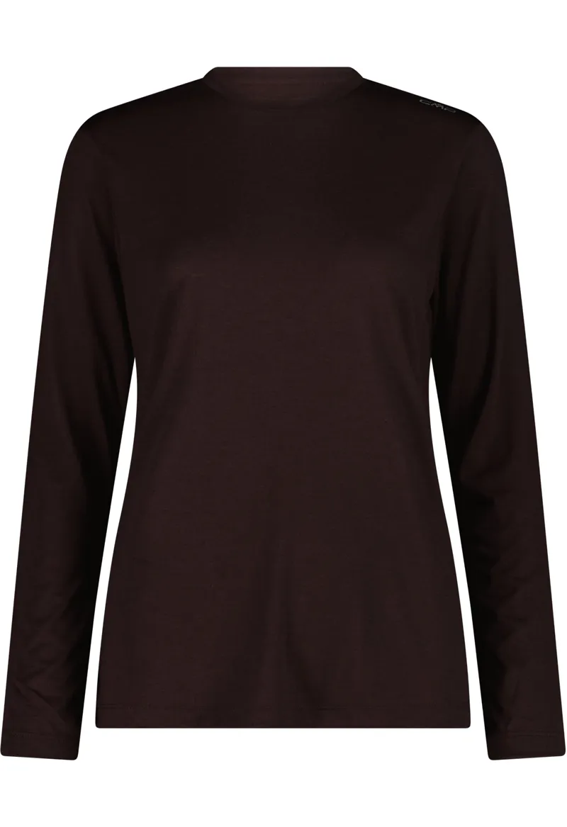 CMP Women's Long Sleeve Merino Blend Base Layer - Blackberry