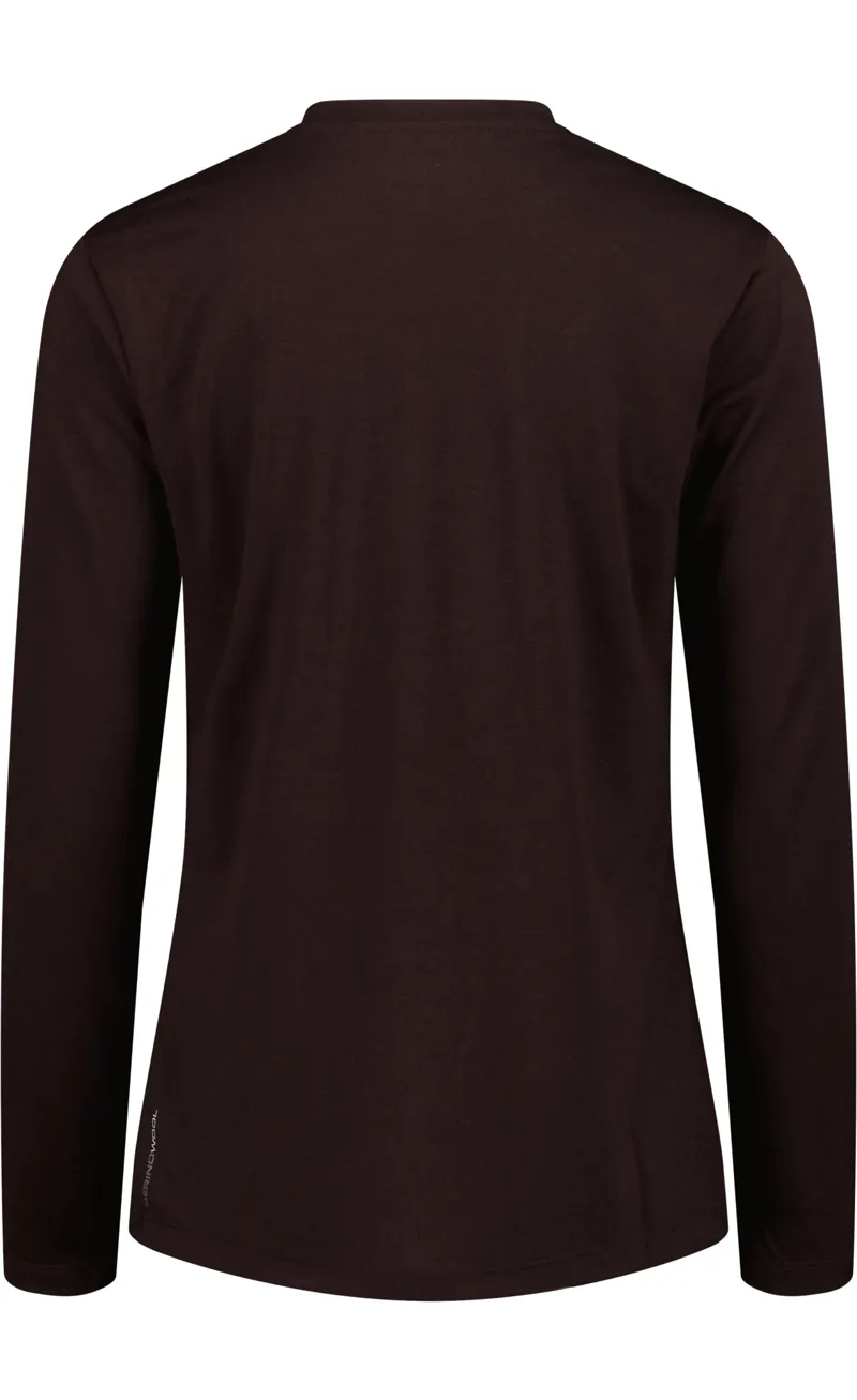 CMP Women's Long Sleeve Merino Blend Base Layer - Blackberry-1