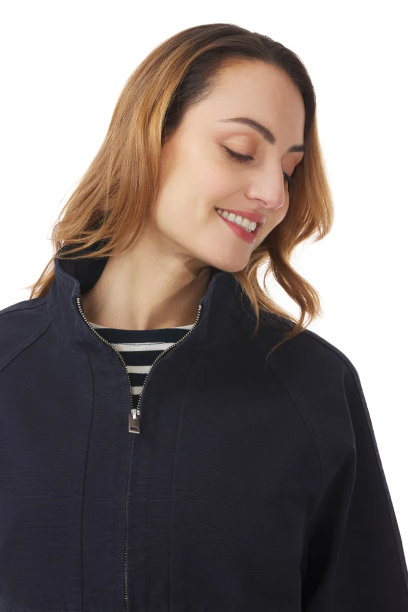 Mousqueton Women's Yelli Cotton Smock - Marine-2