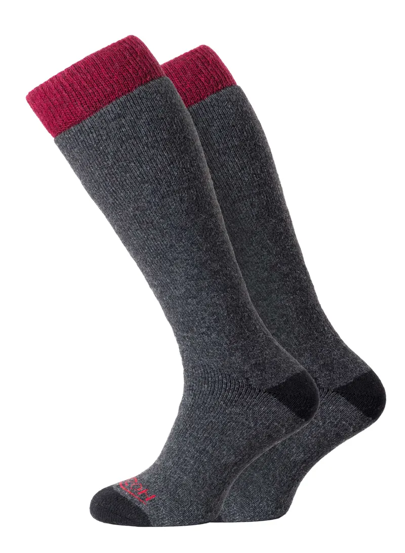  Horizon Heritage Winter Sport Merino 2 pair pack - Charcoal/Berry