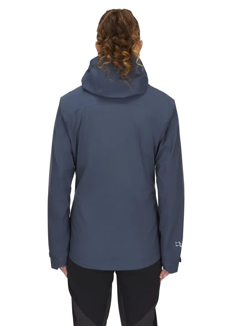 Rab Women's Downpour Light Waterproof Jacket - Tempest Blue-3