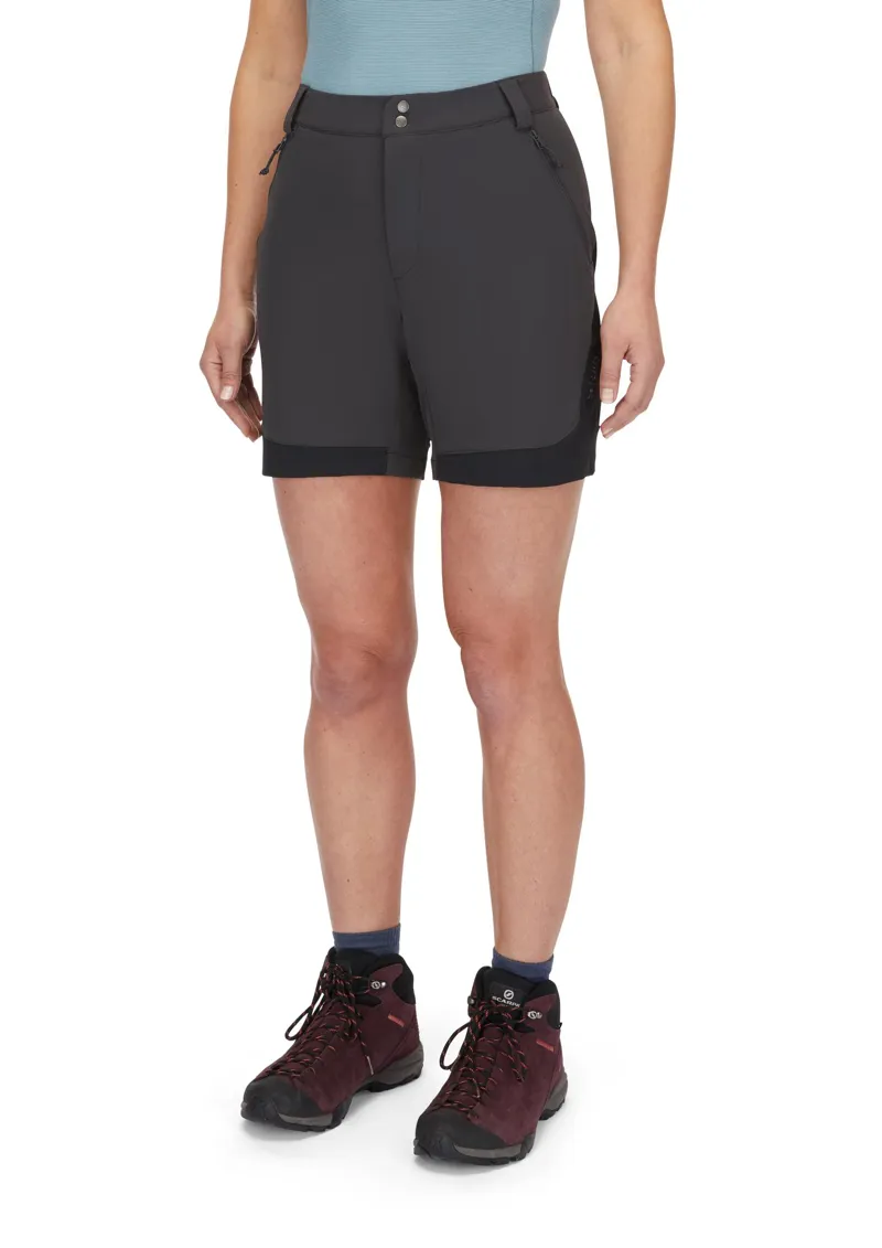 Rab Women's Torque Mountain Shorts - Anthracite/Black-3